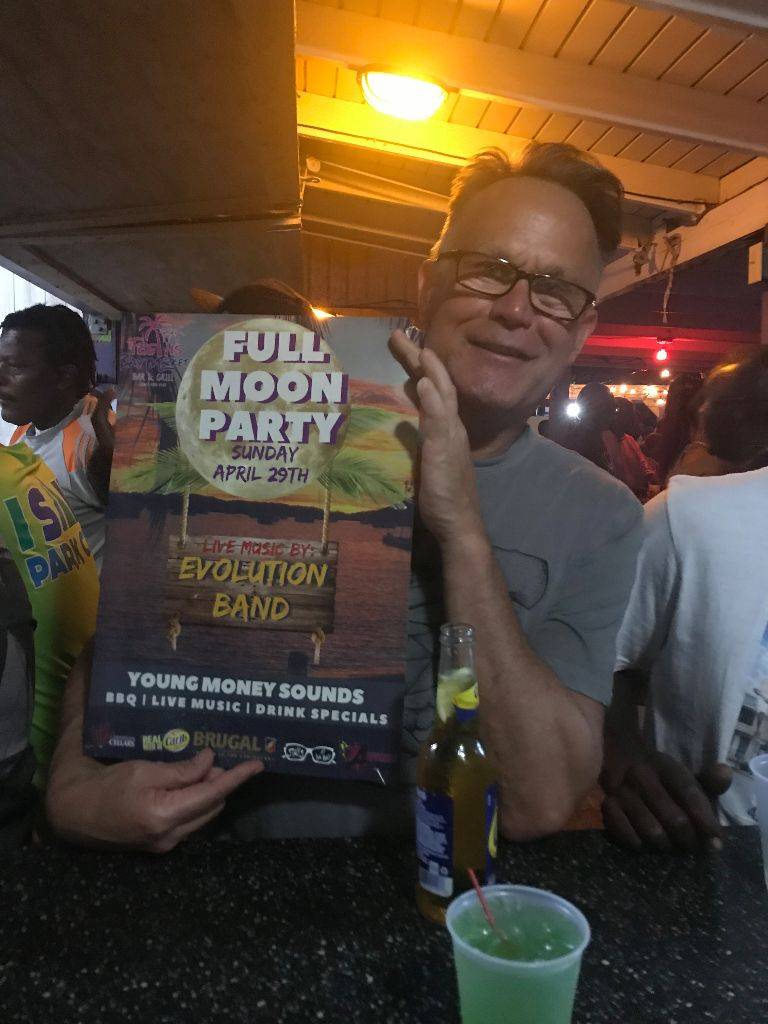 Visitors from Florida enjoying our Full Moon Party 2018